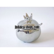 Ceramic Pomegranate Honey Dish - Silver