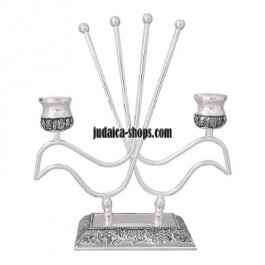 Pewter CandleStick - Doves