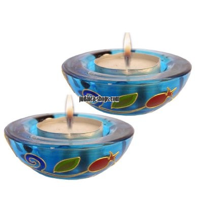 Pomegranate’ Half-Ball Candle Holders