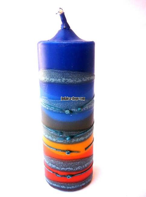 Free-standing Multi-Color Havdalah Candle
