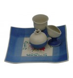 Ceramic Havdalah Set - Blue