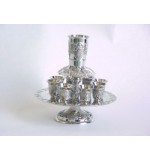 Silver-Plated Wine Fountain - Grapes