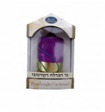 Free-standing Havdalah Candle – Gold & purple